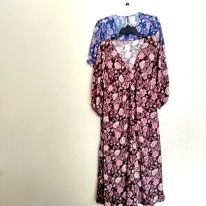 GAP Maternity lot of 2 floral maxi dresses sz S